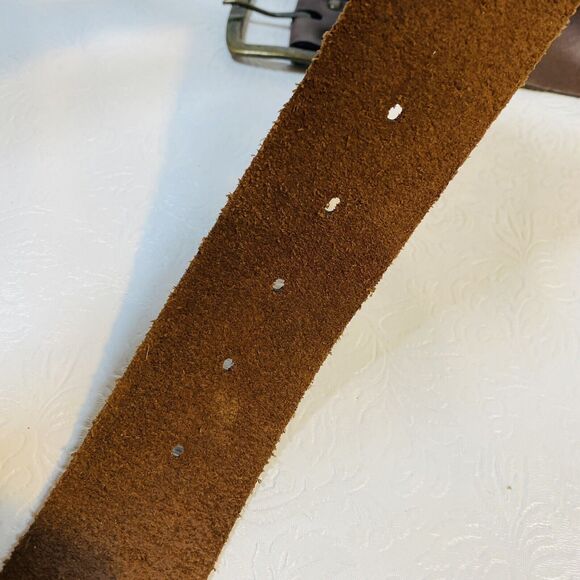 Marc Bernstein Handcrafted Brown Leather Belt M main image 6
